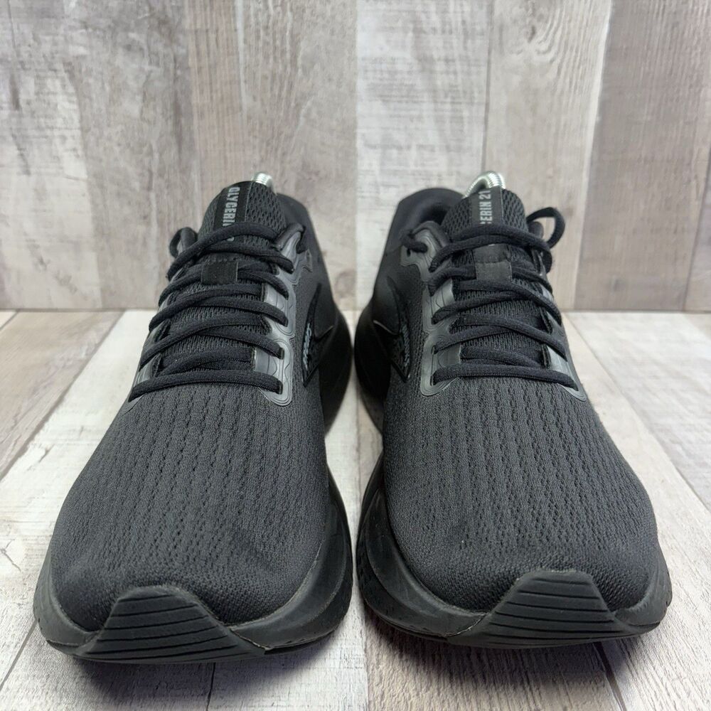 Brooks Glycerin 21 Men's 9.5 Running Shoes Athletic Sneakers DNA Triple Black - Picture 3 of 13